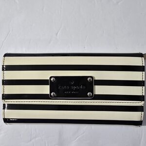 Kate Spade Wellesley Patent Stripe Sandra Wallet